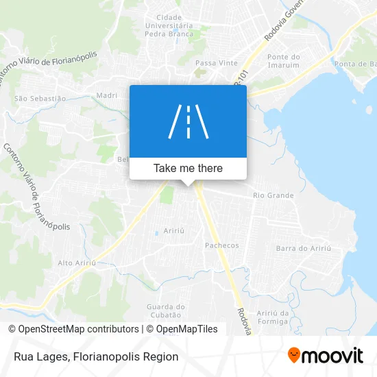 Rua Lages map