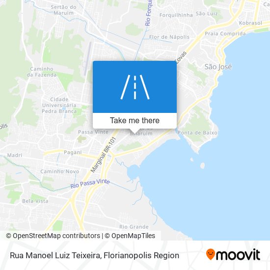 Mapa Rua Manoel Luiz Teixeira