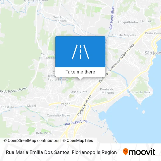 Rua Maria Emília Dos Santos map