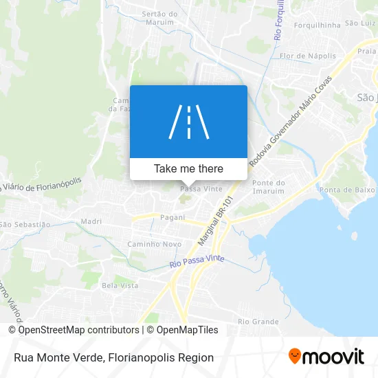 Rua Monte Verde map