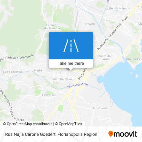 Rua Najla Carone Goedert map