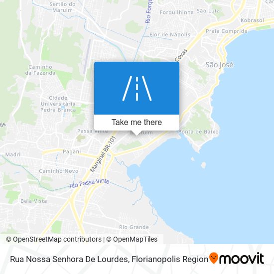 Mapa Rua Nossa Senhora De Lourdes