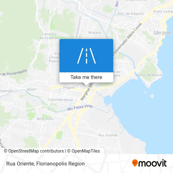 Rua Oriente map