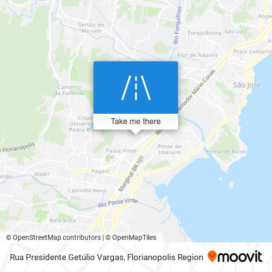 Rua Presidente Getúlio Vargas map