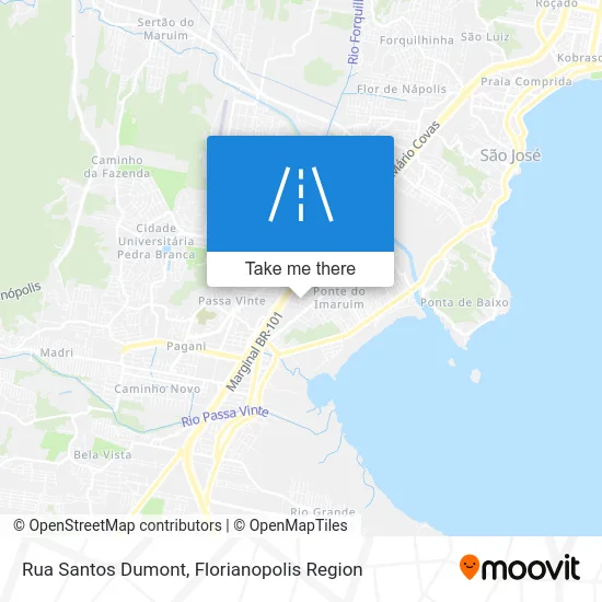 Rua Santos Dumont map