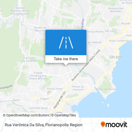 Mapa Rua Verônica Da Silva