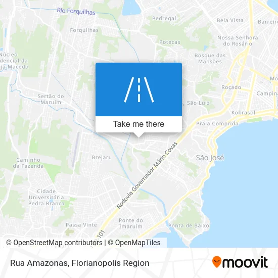 Rua Amazonas map