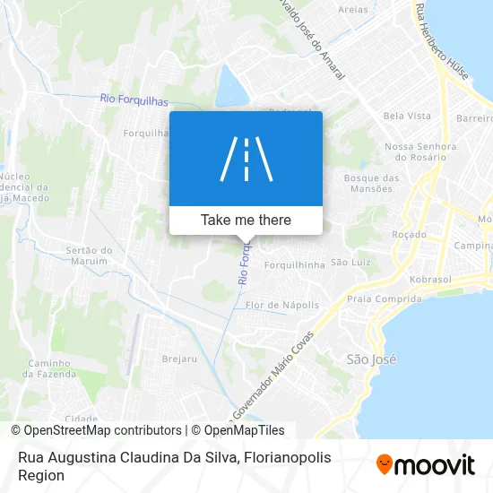Rua Augustina Claudina Da Silva map