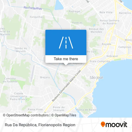 Rua Da República map