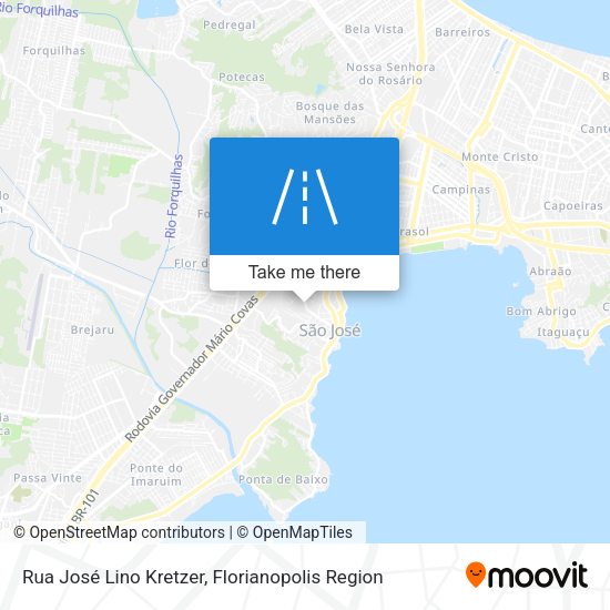 Rua José Lino Kretzer map