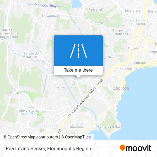 Rua Levino Becker map