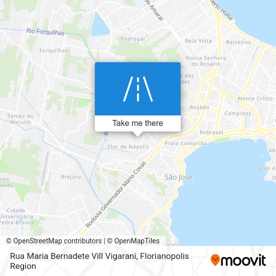 Rua Maria Bernadete Vill Vigarani map