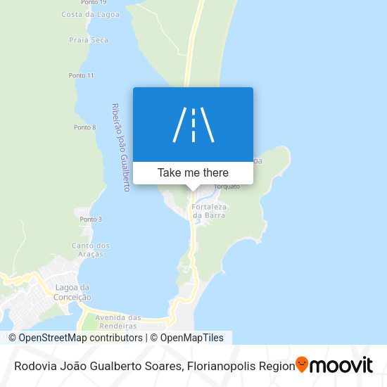 Rodovia João Gualberto Soares map