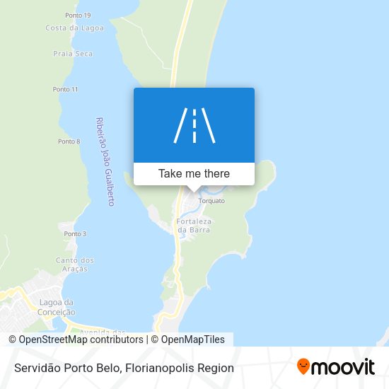 Servidão Porto Belo map