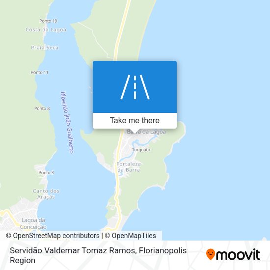 Servidão Valdemar Tomaz Ramos map