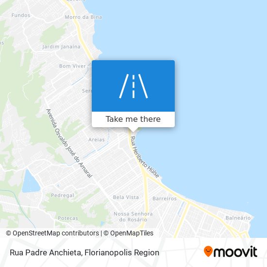 Mapa Rua Padre Anchieta