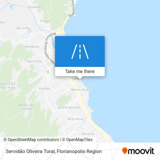 Servidão Oliveira Toral map