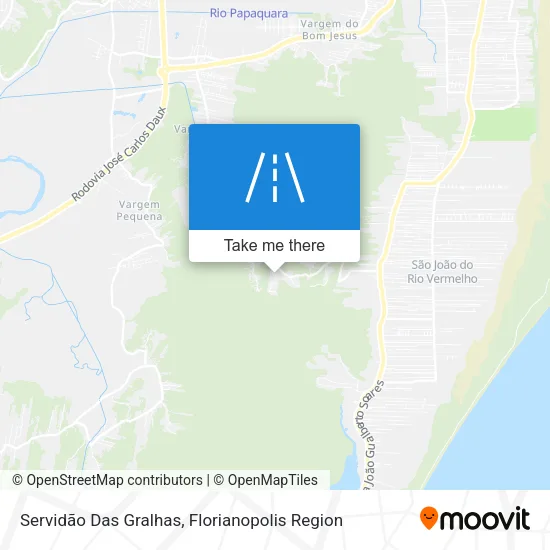 Servidão Das Gralhas map