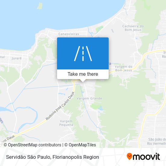 Servidão São Paulo map