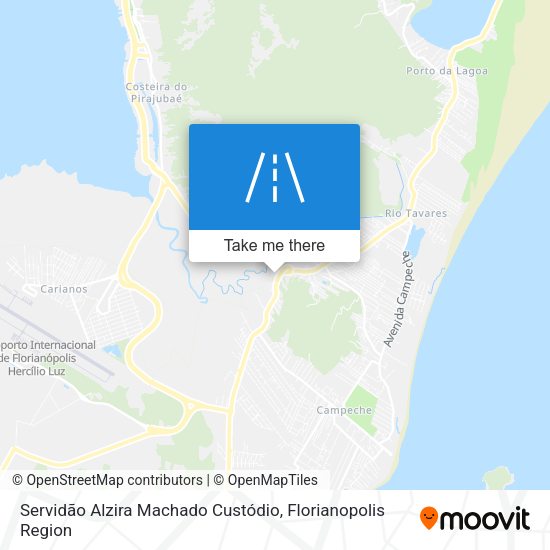 Servidão Alzira Machado Custódio map