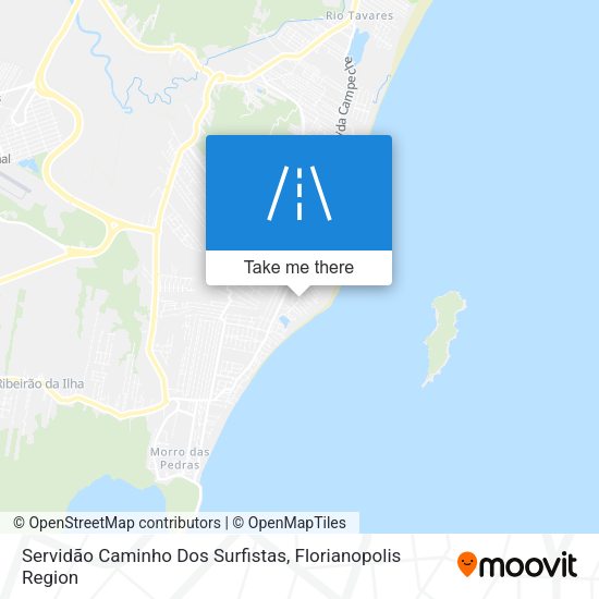 Servidão Caminho Dos Surfistas map