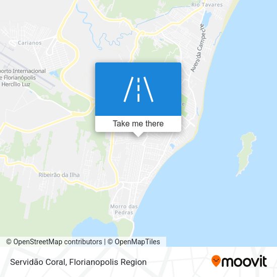 Servidão Coral map
