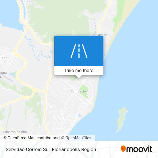 Servidão Correio Sul map