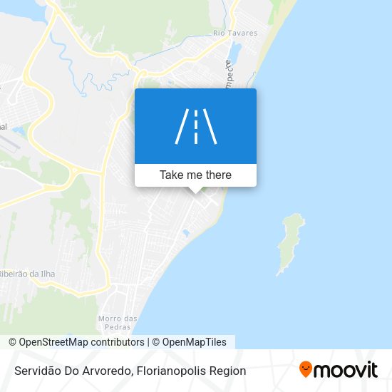 Servidão Do Arvoredo map