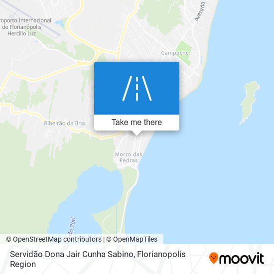 Mapa Servidão Dona Jair Cunha Sabino