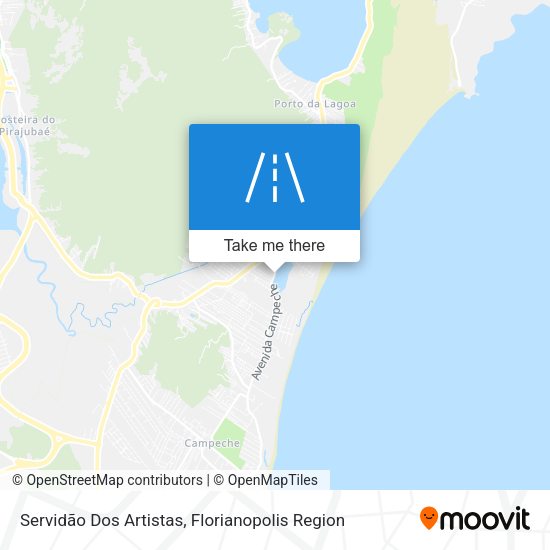 Servidão Dos Artistas map