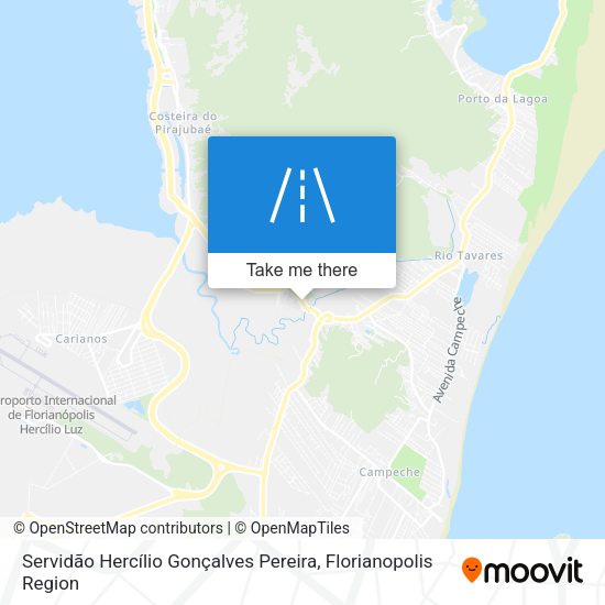 Servidão Hercílio Gonçalves Pereira map