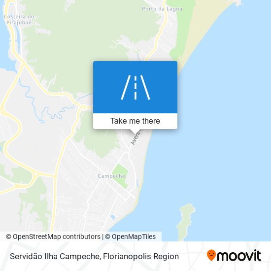 Servidão Ilha Campeche map