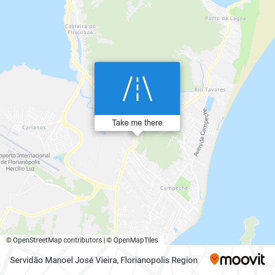 Servidão Manoel José Vieira map