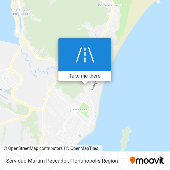 Servidão Martim Pescador map