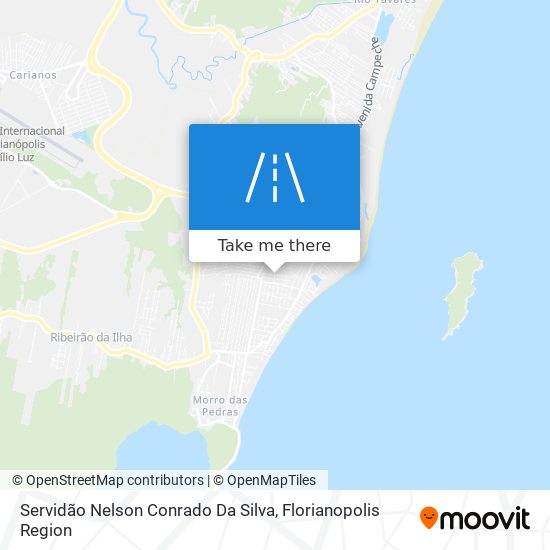 Servidão Nelson Conrado Da Silva map