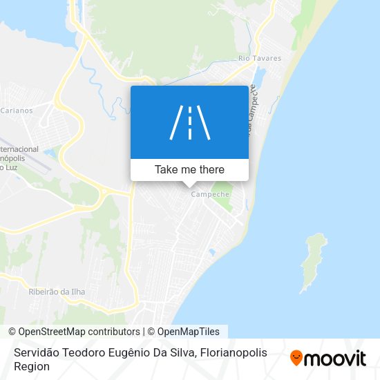 Servidão Teodoro Eugênio Da Silva map