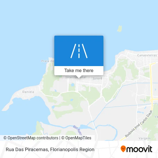 Rua Das Piracemas map