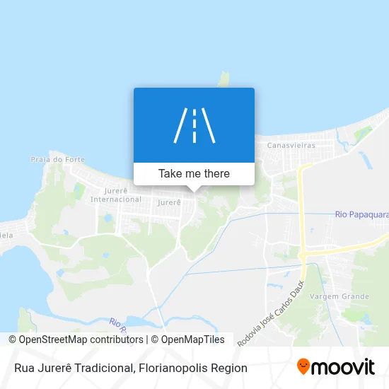 Rua Jurerê Tradicional map