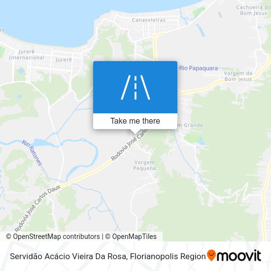 Servidão Acácio Vieira Da Rosa map