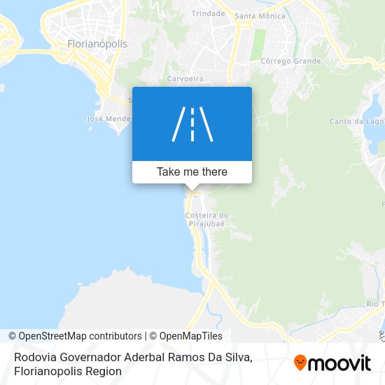 Rodovia Governador Aderbal Ramos Da Silva map