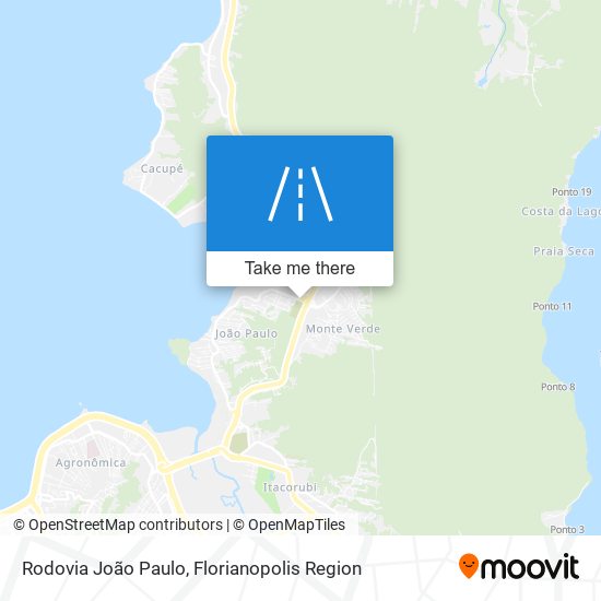 Mapa Rodovia João Paulo