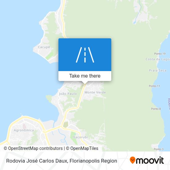 Rodovia José Carlos Daux map