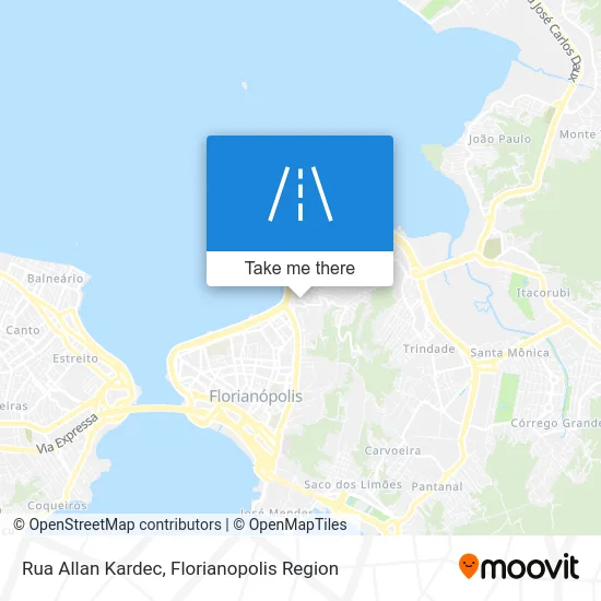 Rua Allan Kardec map