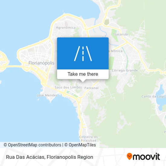 Rua Das Acácias map