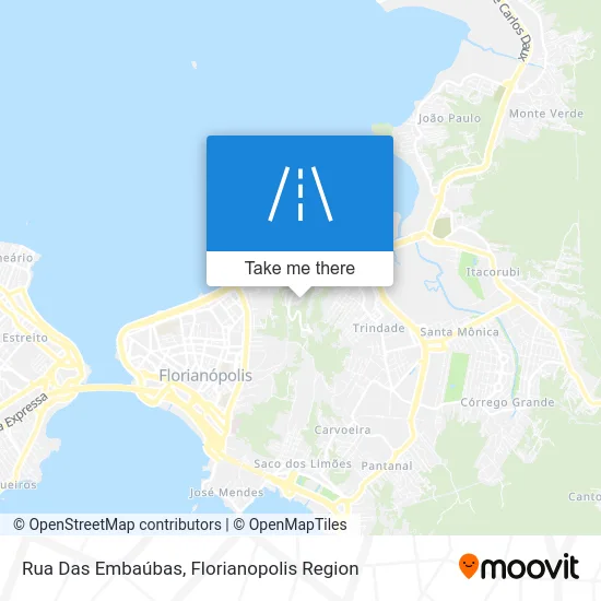 Rua Das Embaúbas map