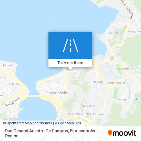 Mapa Rua General Acastro De Campos