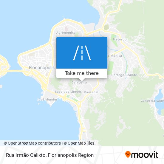 Mapa Rua Irmão Calixto