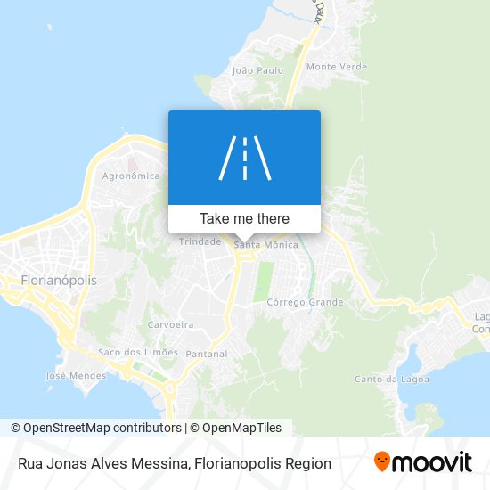 Mapa Rua Jonas Alves Messina