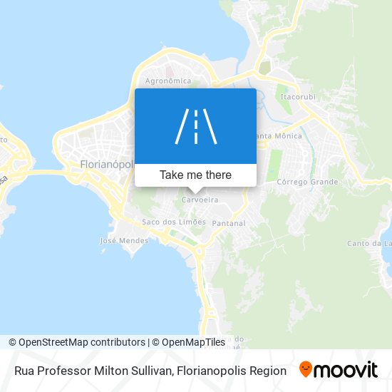 Rua Professor Milton Sullivan map