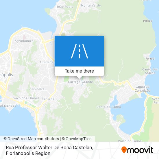 Mapa Rua Professor Walter De Bona Castelan